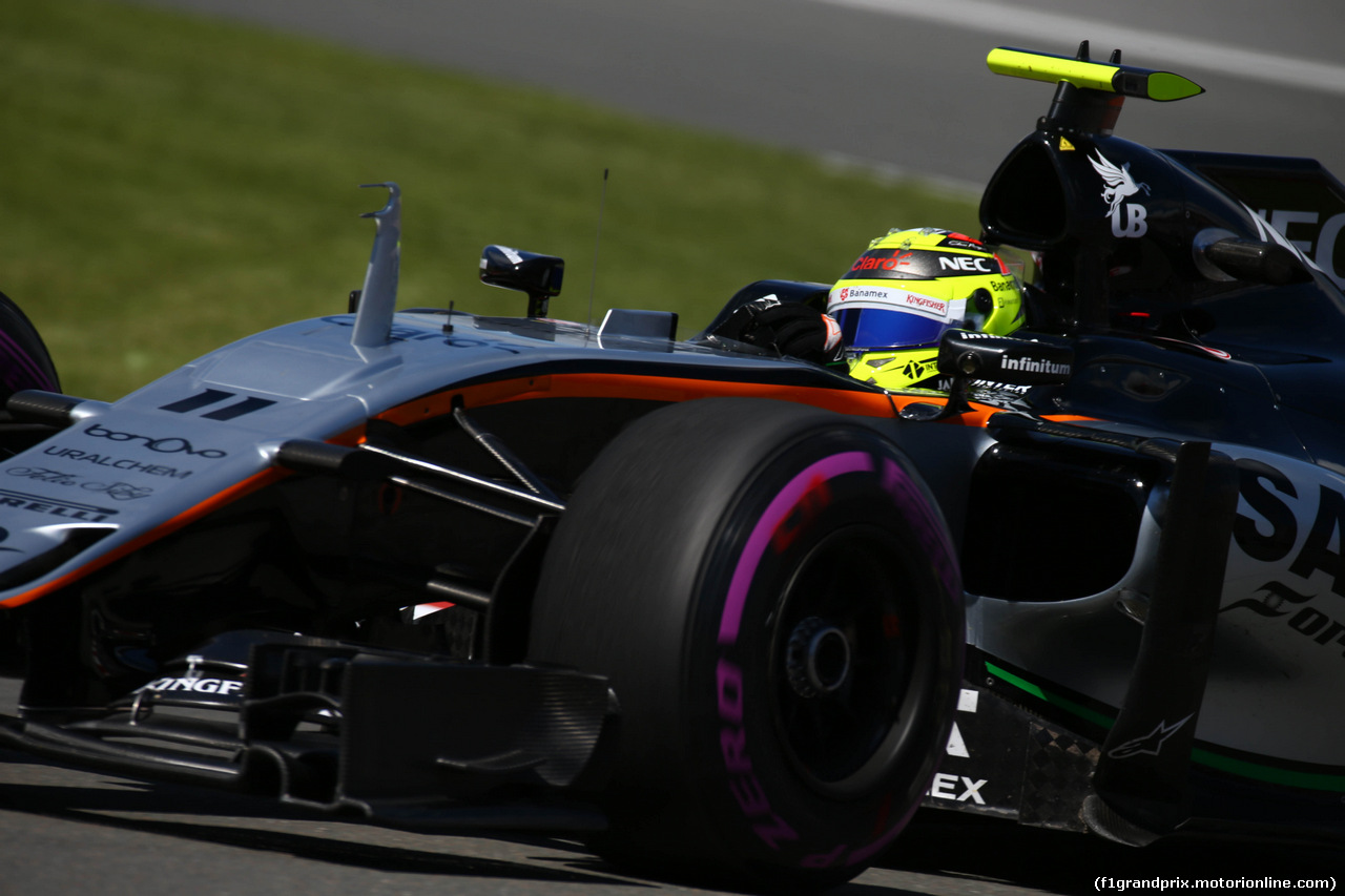 GP CANADA, 10.06.2016 - Prove Libere 2, Sergio Perez (MEX) Sahara Force India F1 VJM09