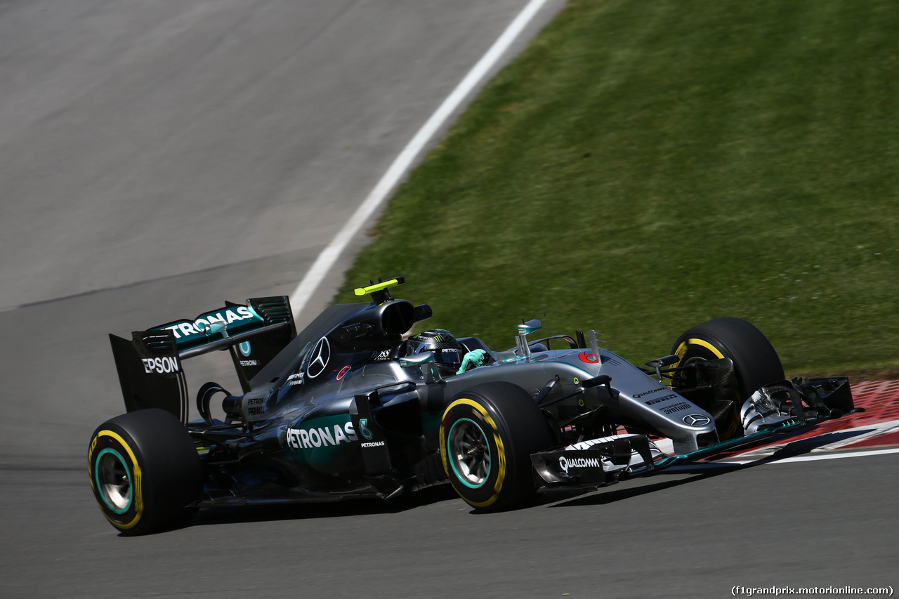 GP CANADA, 10.06.2016 - Prove Libere 2, Nico Rosberg (GER) Mercedes AMG F1 W07 Hybrid