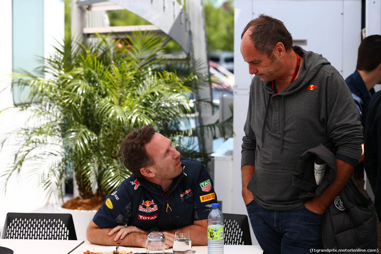 GP CANADA, 10.06.2016 - Prove Libere 2, Christian Horner (GBR), Red Bull Racing, Sporting Director e Gerard Berger (AUT)