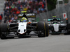 GP CANADA, 10.06.2016 - Free Practice 1, Sergio Perez (MEX) Sahara Force India F1 VJM09 e Nico Rosberg (GER) Mercedes AMG F1 W07 Hybrid