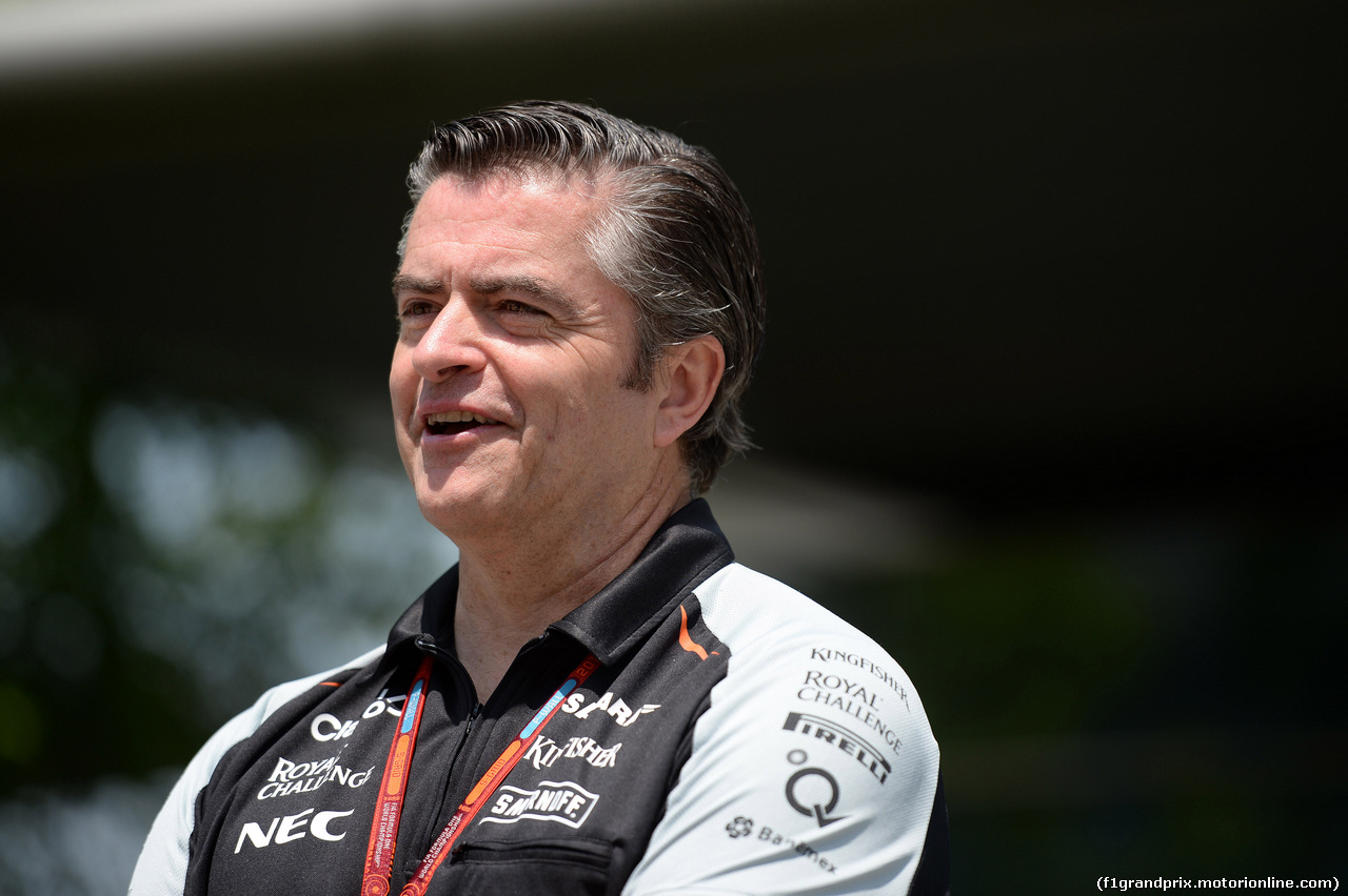 GP CINA, 17.04.2016 - Andy Stevenson (GBR) Sahara Force India F1 Team Manager