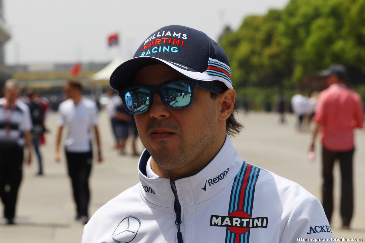 GP CINA, 17.04.2016 - Felipe Massa (BRA) Williams FW38