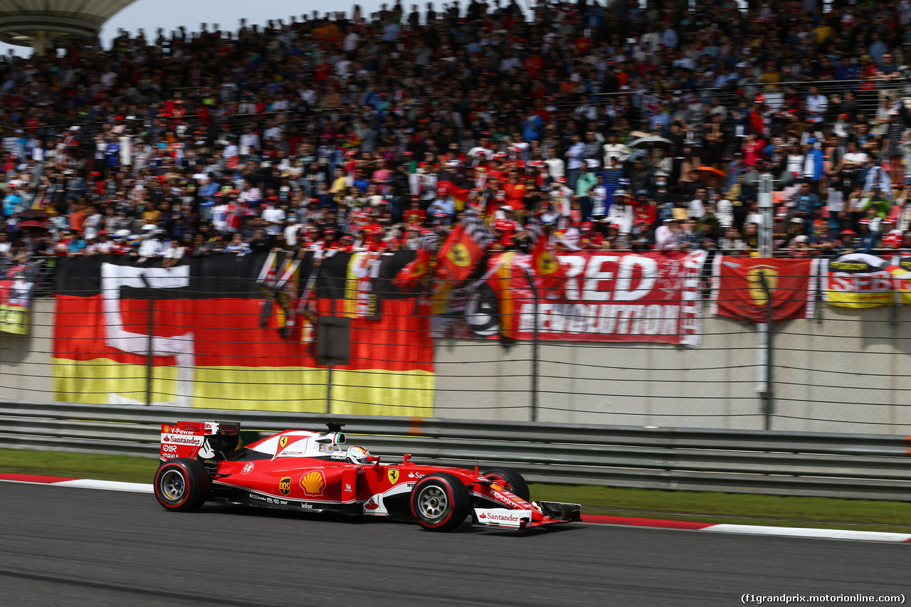 GP CINA, 17.04.2016 - Gara, Sebastian Vettel (GER) Ferrari SF16-H