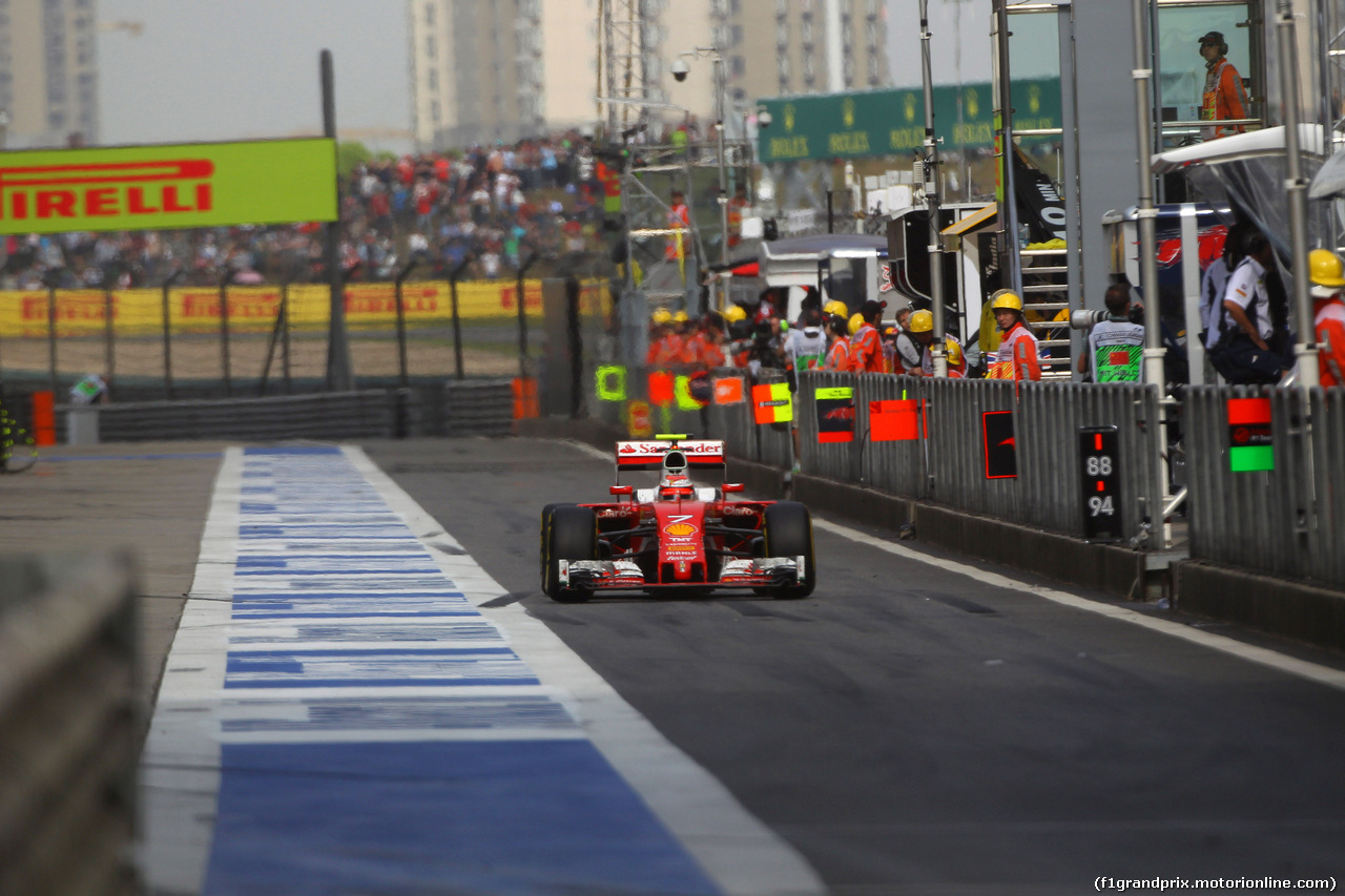 GP CINA, 17.04.2016 - Gara, Kimi Raikkonen (FIN) Ferrari SF16-H