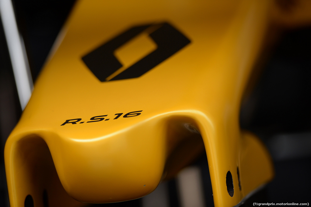 GP CINA, 14.04.2016 - Renault Sport F1 Team RS16, detail