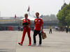 GP CINA, 14.04.2016 - Britta Roeske (AUT) Ferrari Press Officer e Sebastian Vettel (GER) Ferrari SF16-H