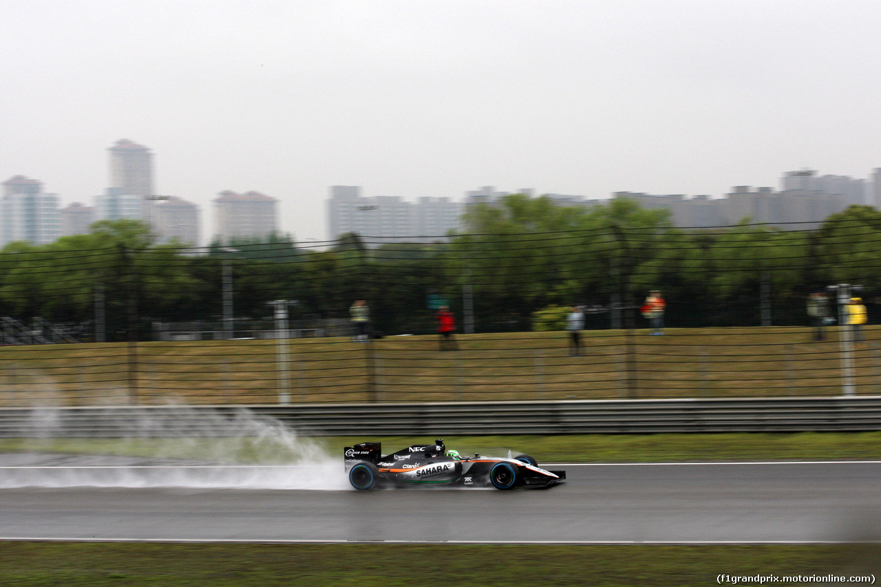 GP CINA, 16.04.2016 - Prove Libere 3, Nico Hulkenberg (GER) Sahara Force India F1 VJM09