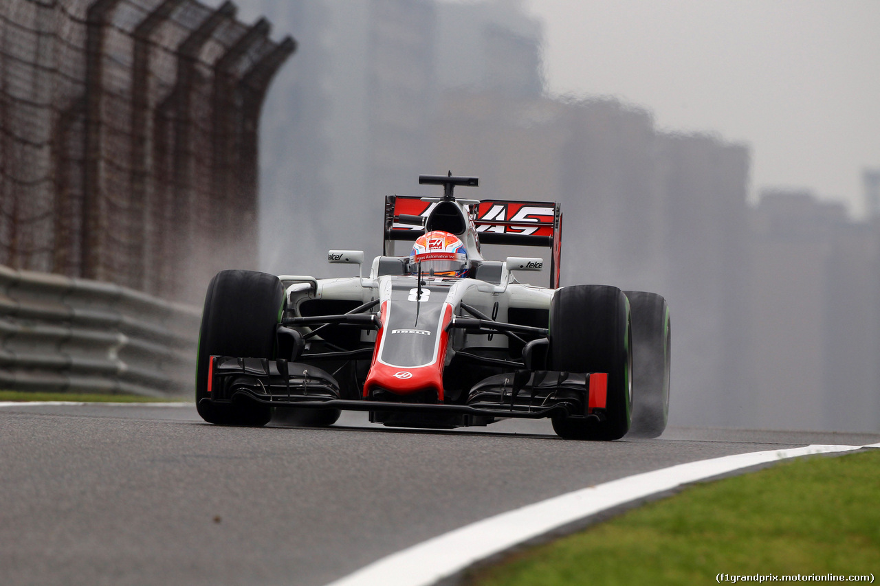 GP CINA, 16.04.2016 - Prove Libere 3, Romain Grosjean (FRA) Haas F1 Team VF-16
