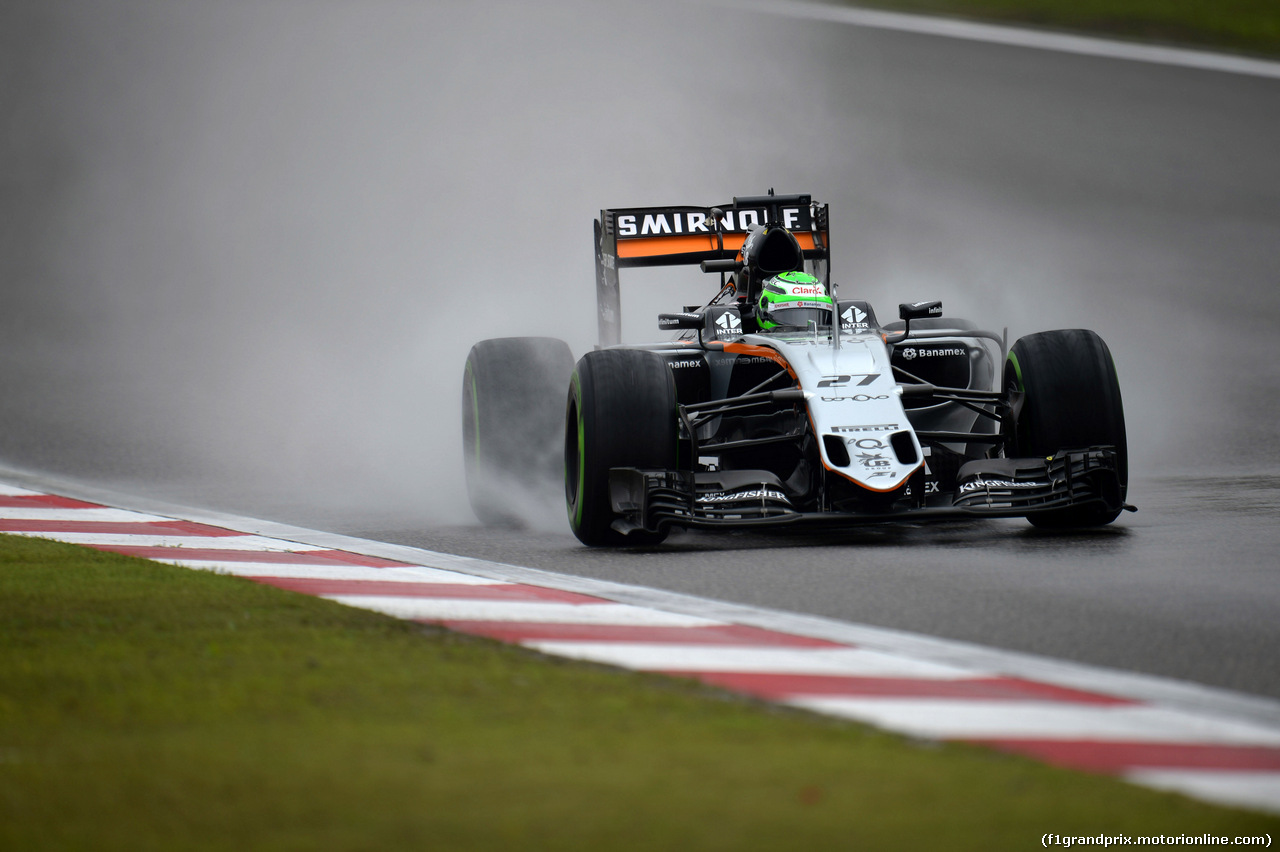 GP CINA, 16.04.2016 - Prove Libere 3, Nico Hulkenberg (GER) Sahara Force India F1 VJM09