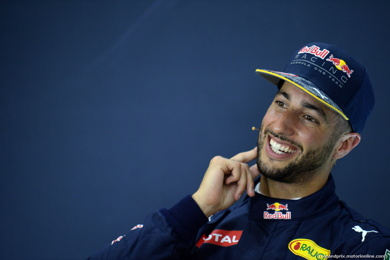 GP CINA, 16.04.2016 - Qualifiche, Conferenza Stampa, Daniel Ricciardo (AUS) Red Bull Racing RB12