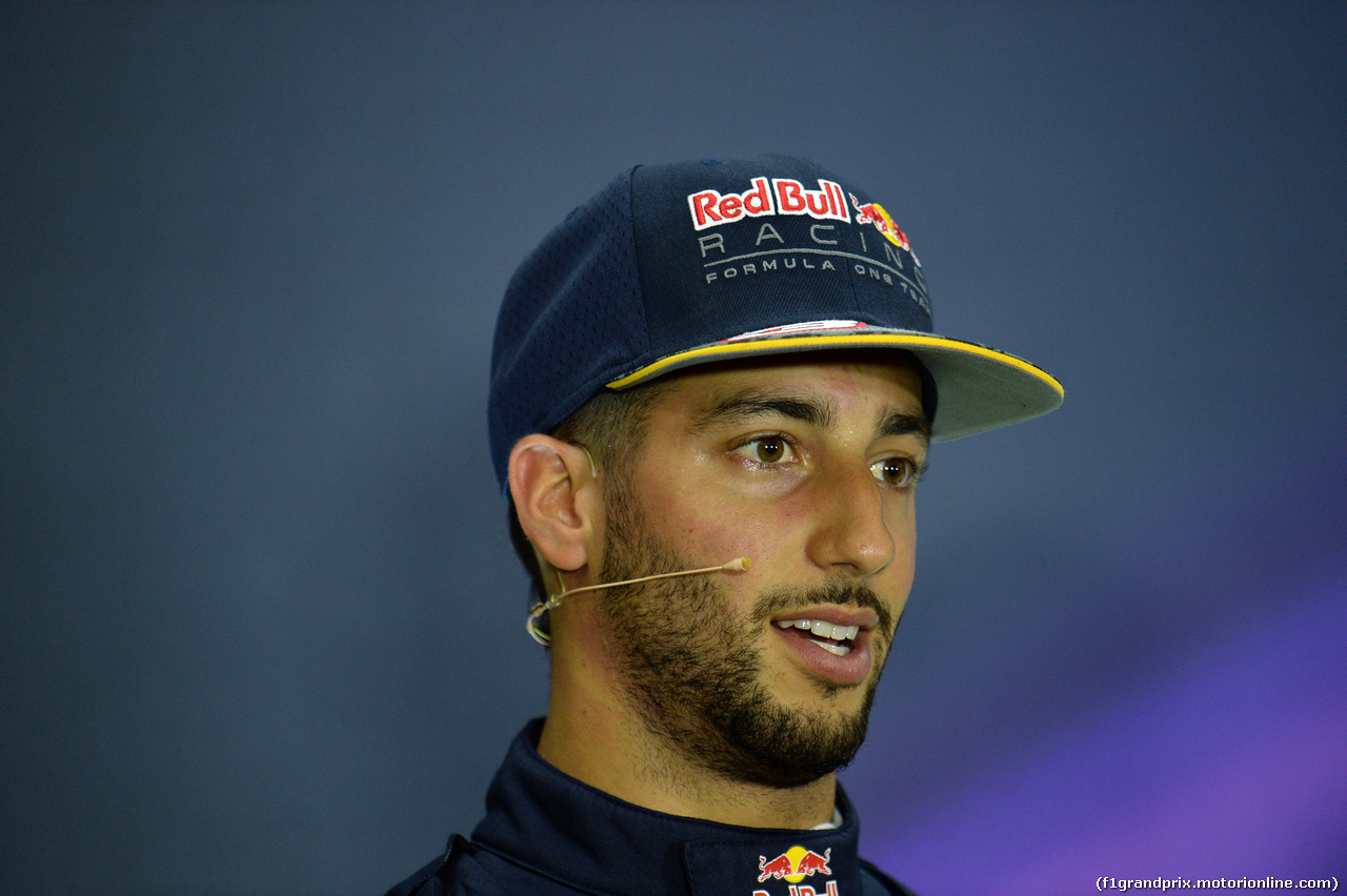 GP CINA, 16.04.2016 - Qualifiche, Conferenza Stampa, Daniel Ricciardo (AUS) Red Bull Racing RB12
