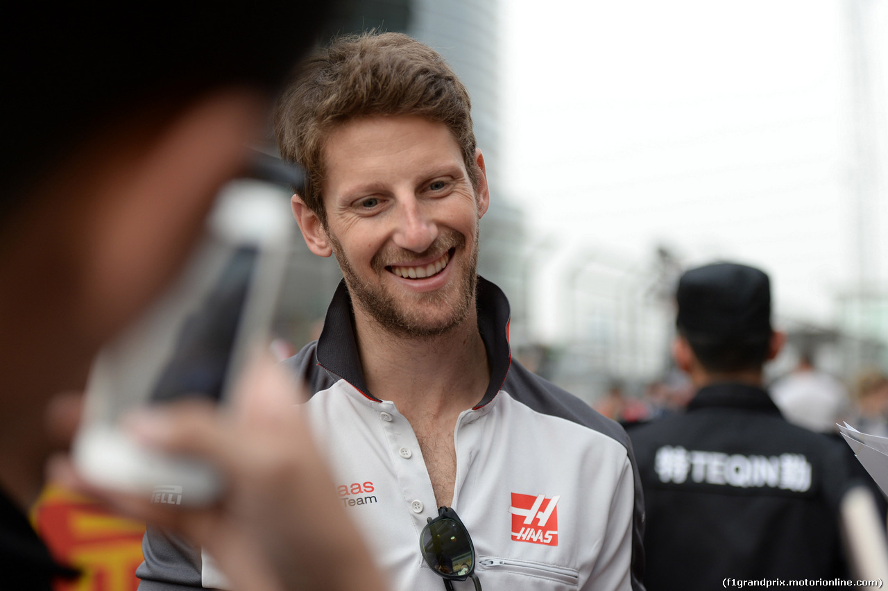GP CINA, 14.04.2016 - Romain Grosjean (FRA) Haas F1 Team VF-16