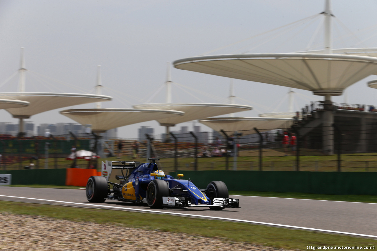GP CINA, 15.04.2016 - Prove Libere 1, Marcus Ericsson (SUE) Sauber C34