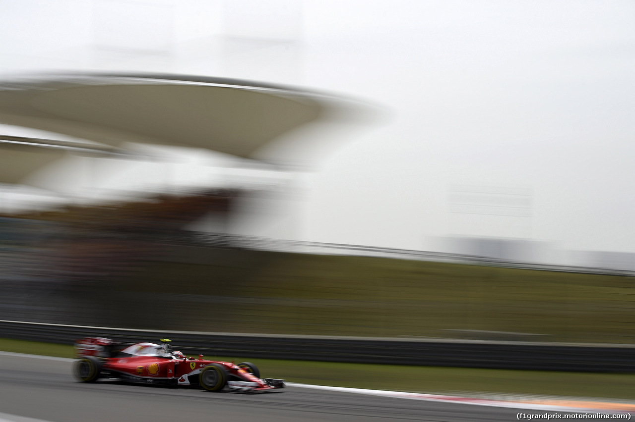 GP CINA, 15.04.2016 - Prove Libere 1, Kimi Raikkonen (FIN) Ferrari SF16-H