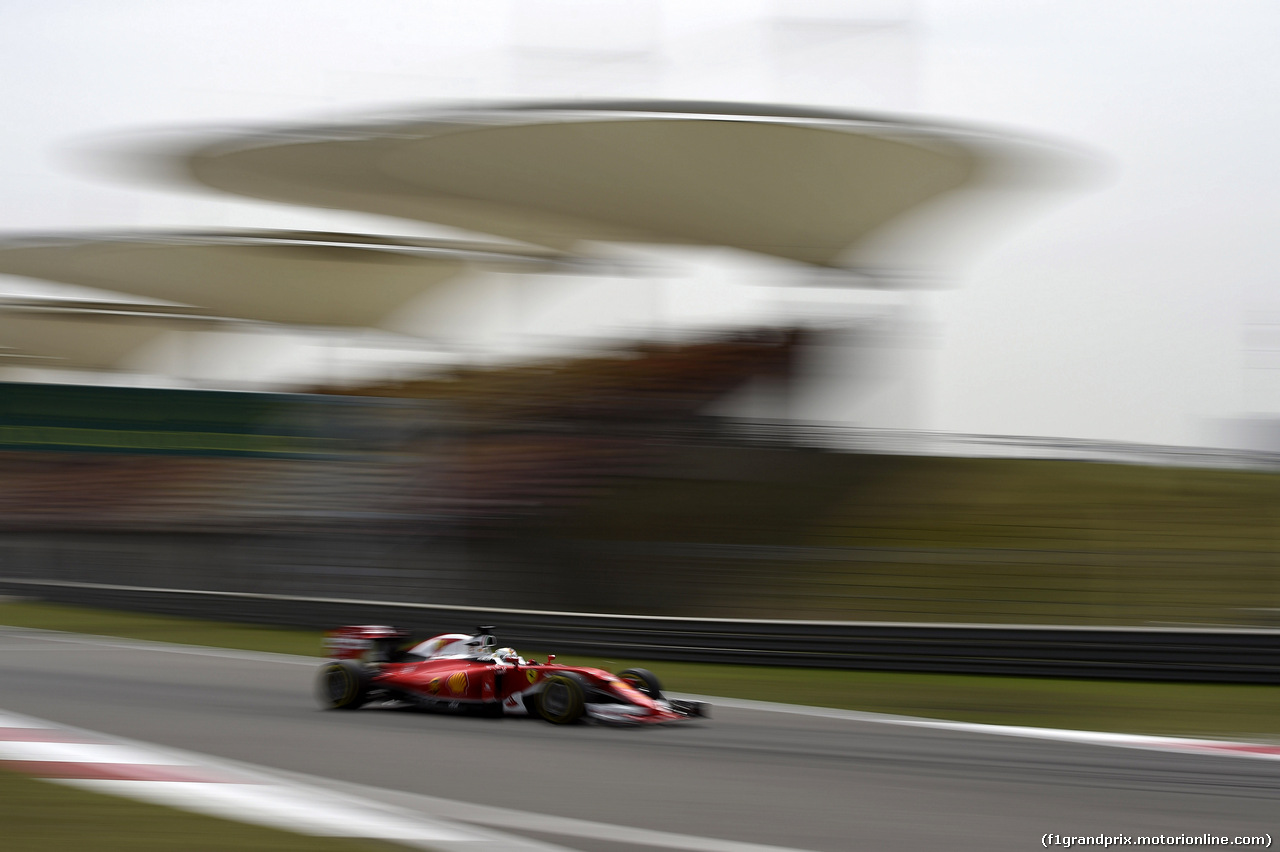 GP CINA, 15.04.2016 - Prove Libere 1, Sebastian Vettel (GER) Ferrari SF16-H
