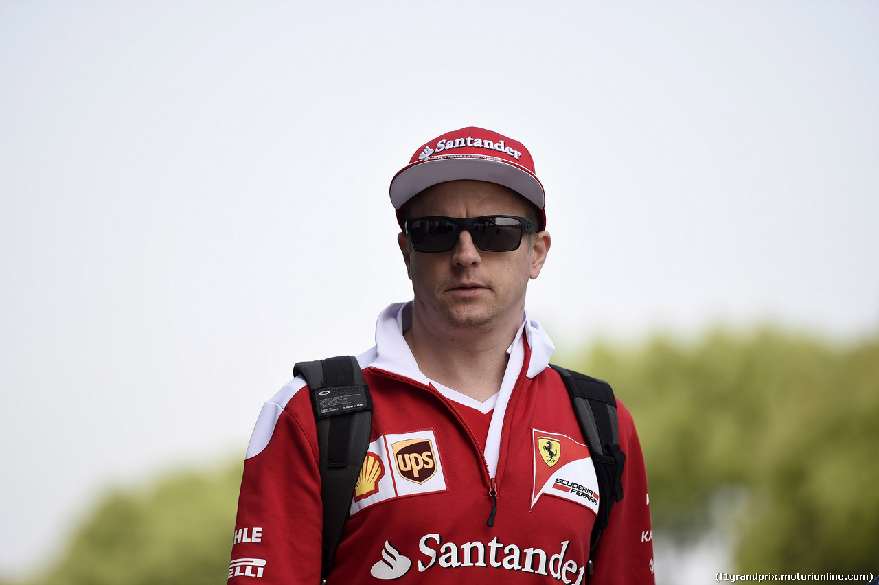 GP CINA, 15.04.2016 - Prove Libere 1, Kimi Raikkonen (FIN) Ferrari SF16-H