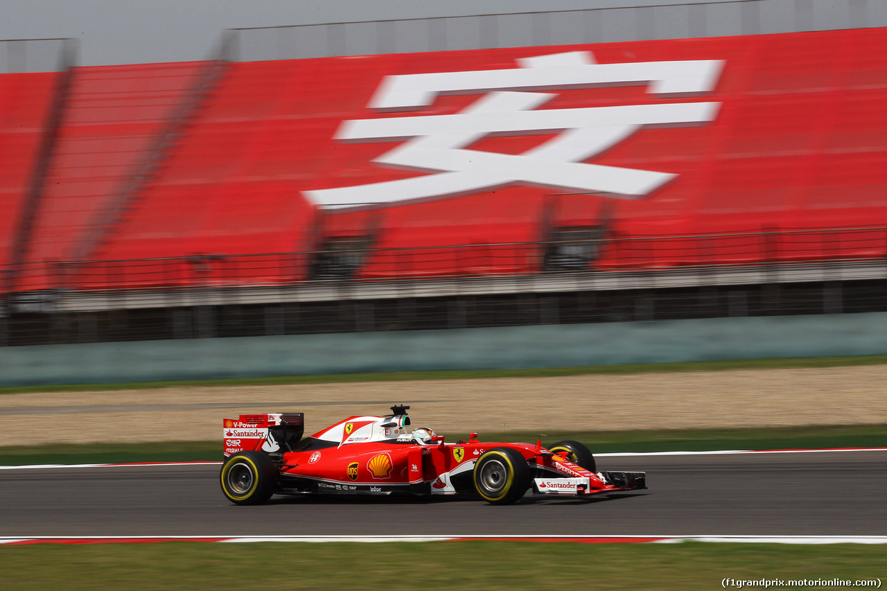 GP CINA, 15.04.2016 - Prove Libere 1, Sebastian Vettel (GER) Ferrari SF16-H
