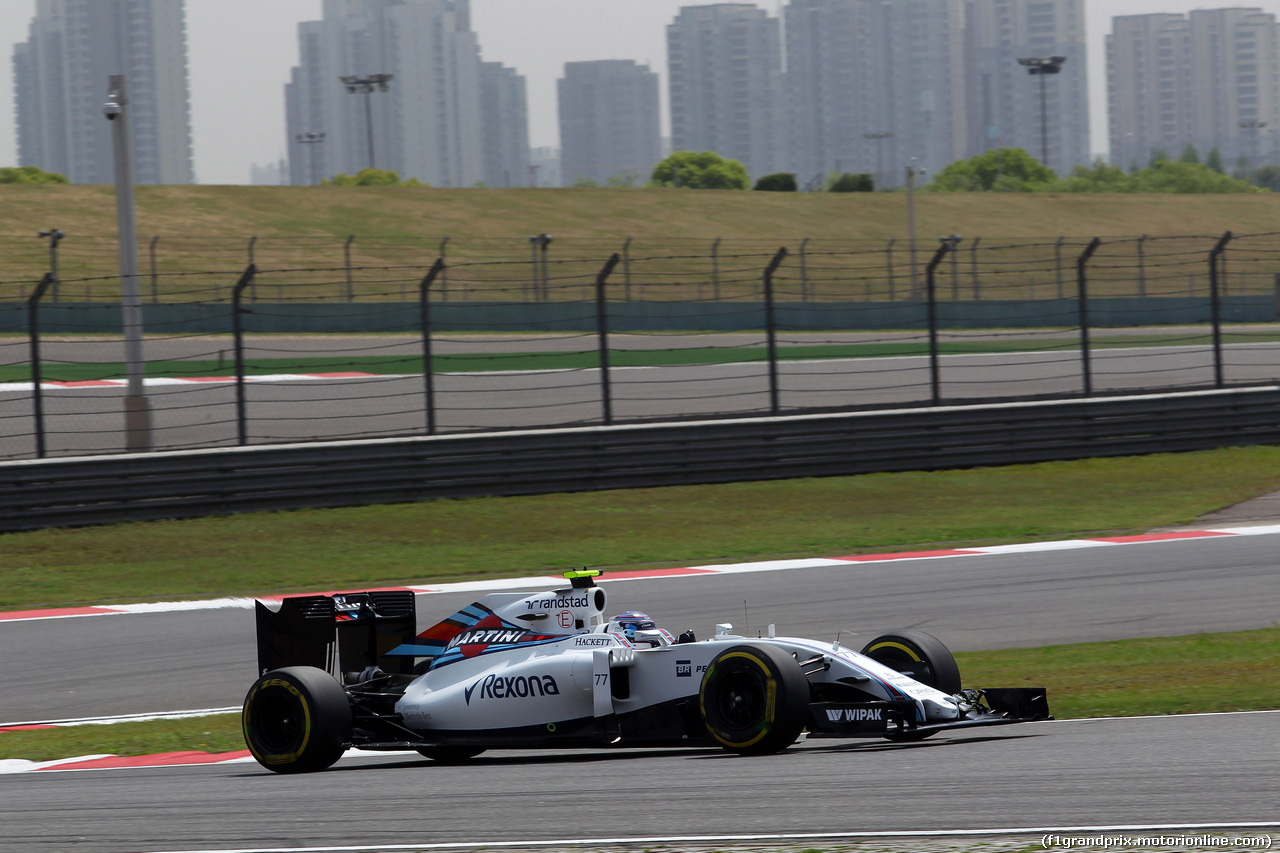 GP CINA, 15.04.2016 - Prove Libere 1, Valtteri Bottas (FIN) Williams FW38