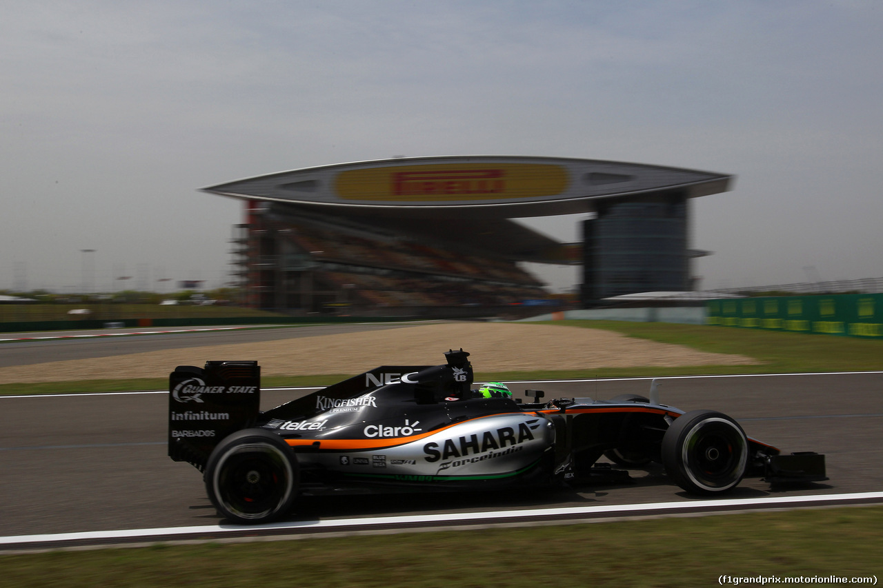 GP CINA, 15.04.2016 - Prove Libere 1, Nico Hulkenberg (GER) Sahara Force India F1 VJM09