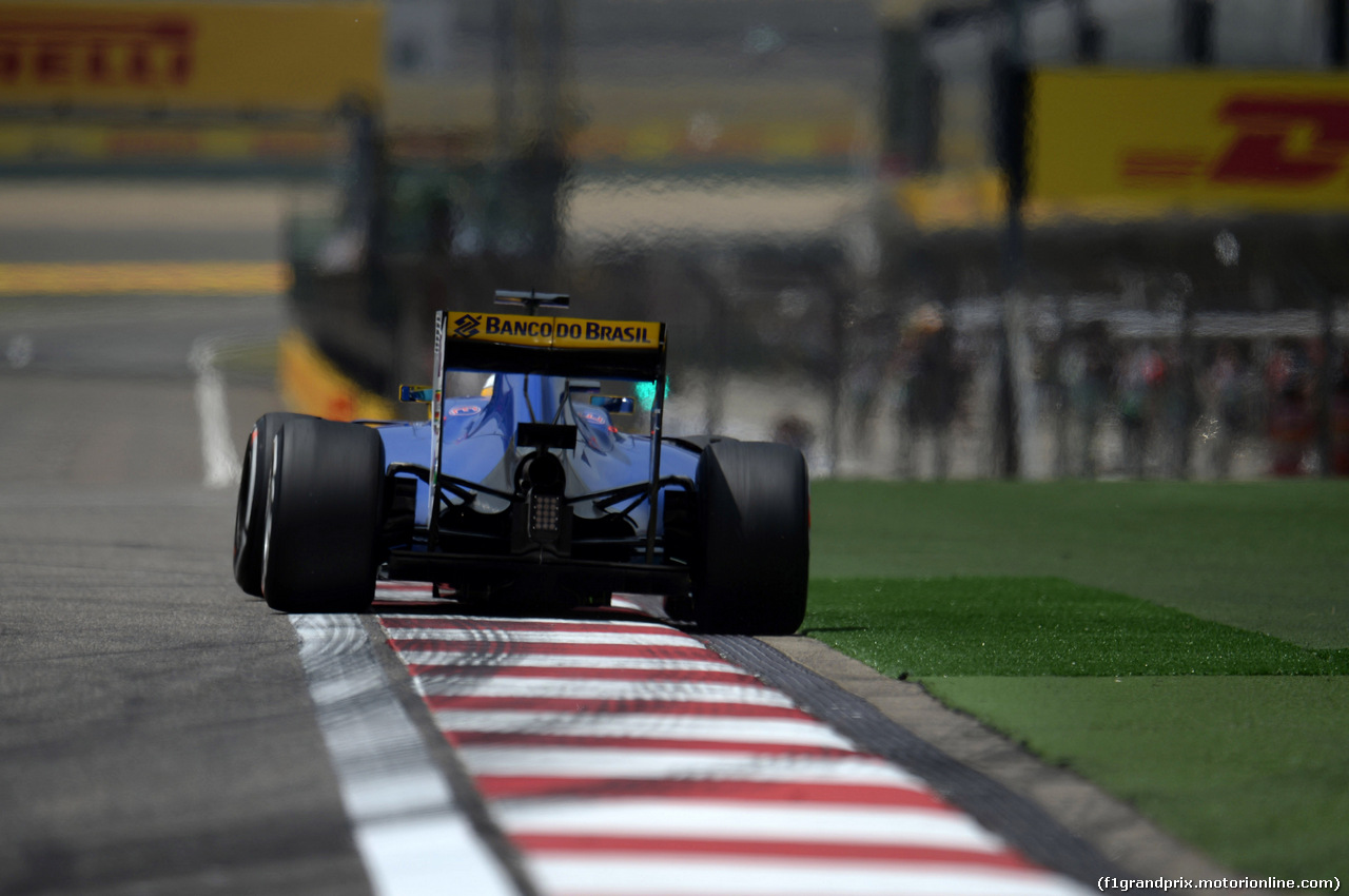 GP CINA, 15.04.2016 - Prove Libere 1, Marcus Ericsson (SUE) Sauber C34