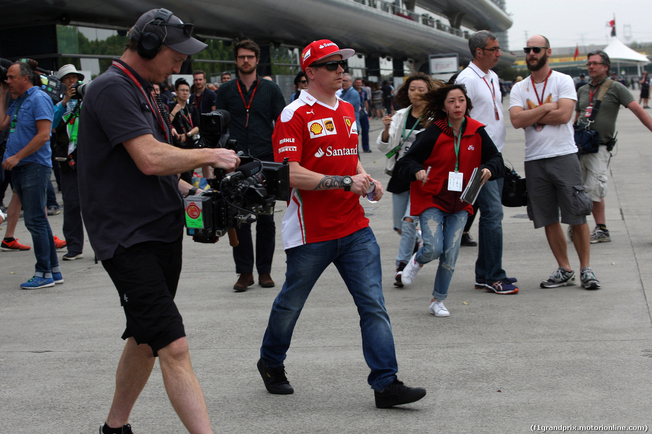 GP CINA, 15.04.2016 - Prove Libere 2, Kimi Raikkonen (FIN) Ferrari SF16-H