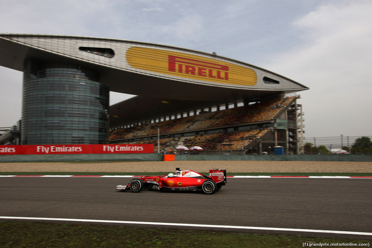 GP CINA, 15.04.2016 - Prove Libere 2, Sebastian Vettel (GER) Ferrari SF16-H