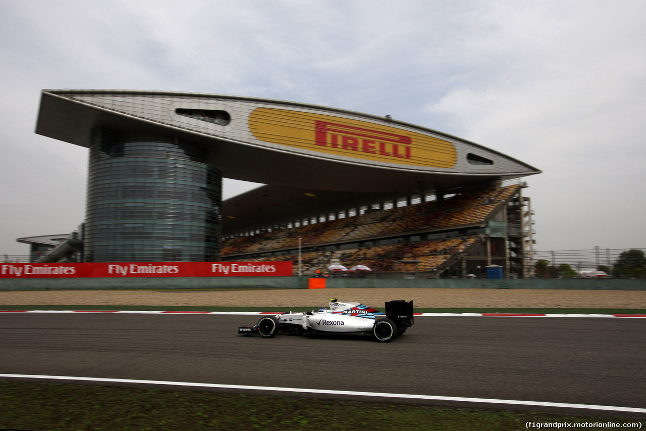 GP CINA, 15.04.2016 - Prove Libere 2, Valtteri Bottas (FIN) Williams FW38