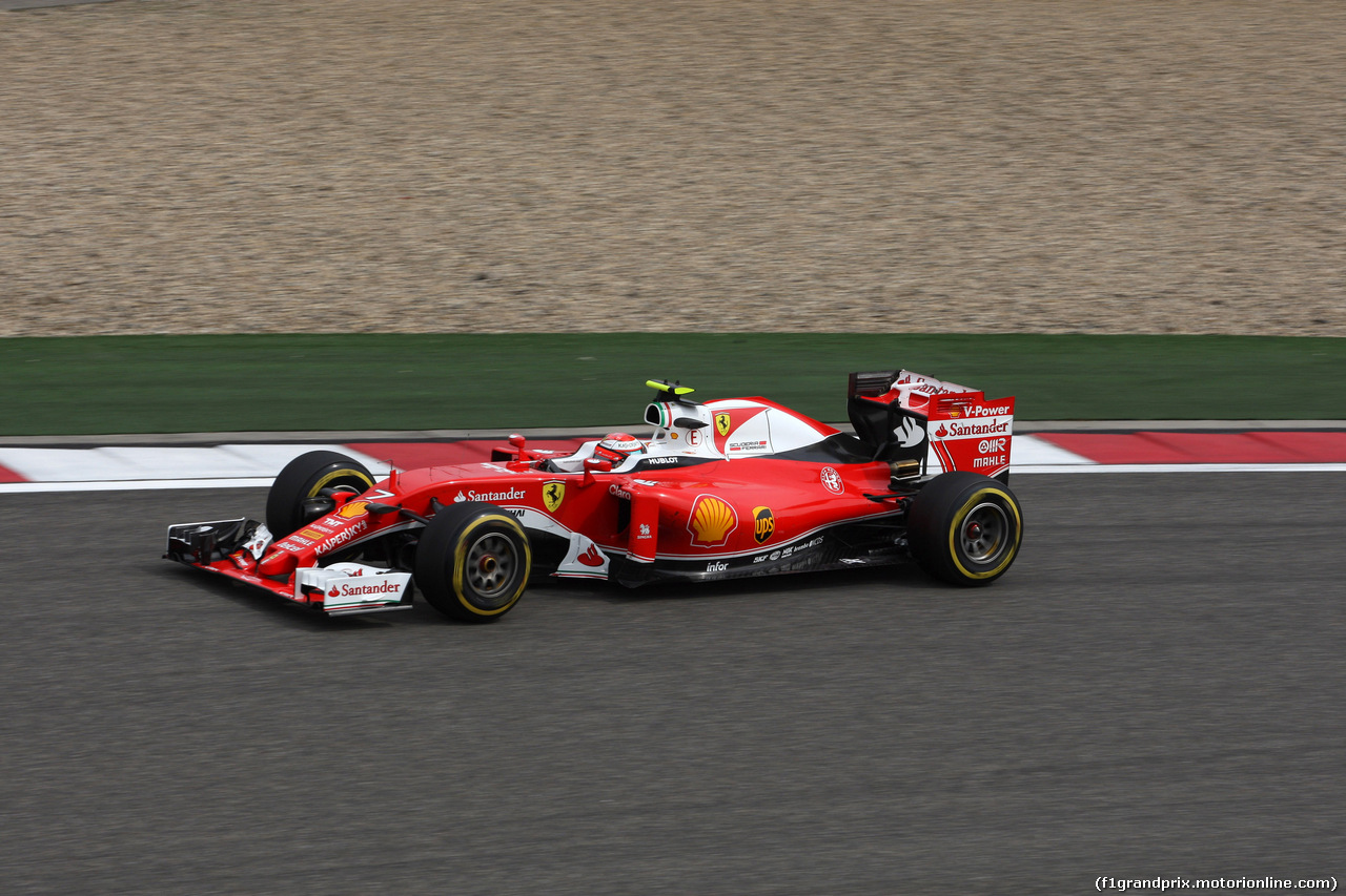 GP CINA, 15.04.2016 - Prove Libere 2, Kimi Raikkonen (FIN) Ferrari SF16-H