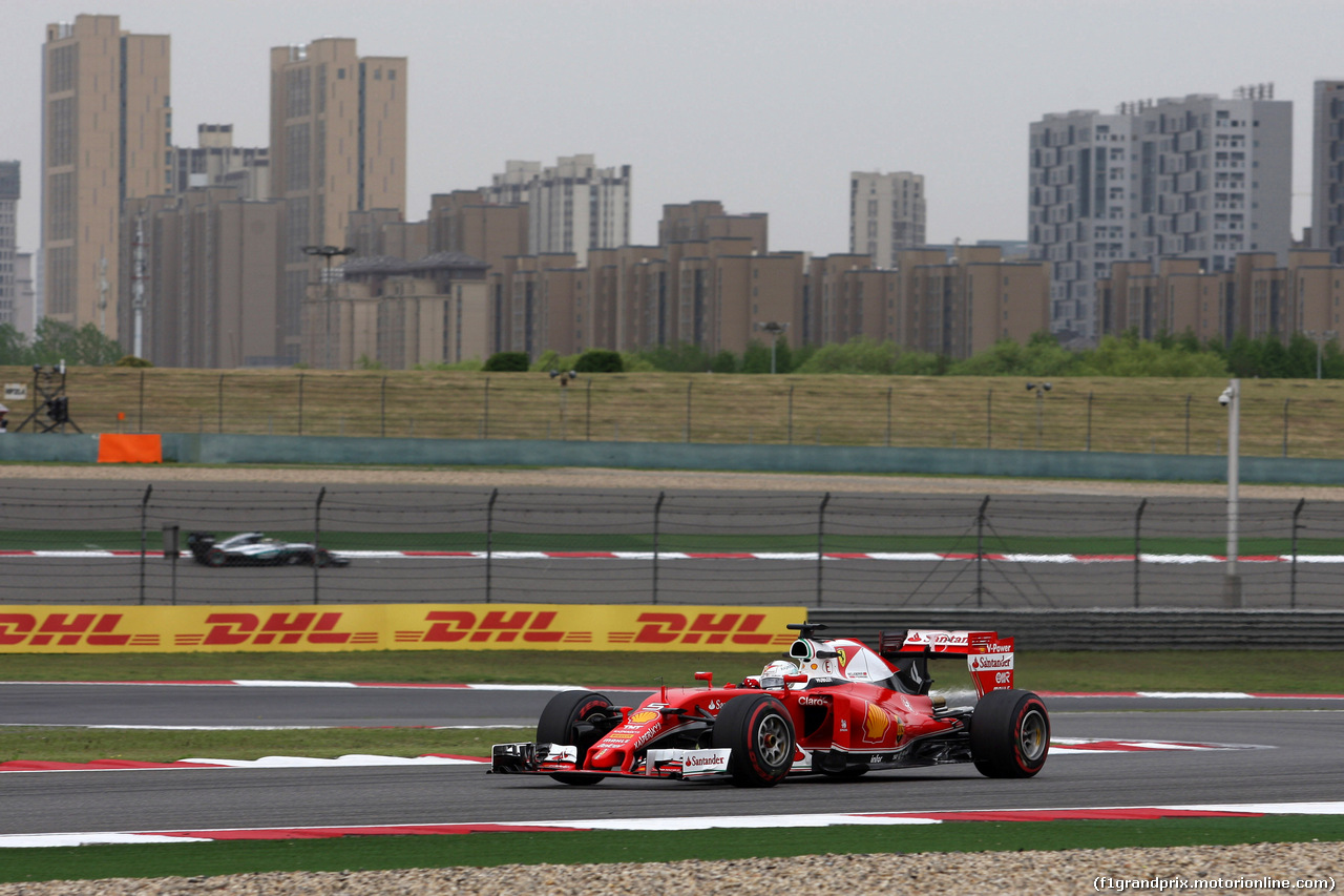 GP CINA, 15.04.2016 - Prove Libere 2, Sebastian Vettel (GER) Ferrari SF16-H