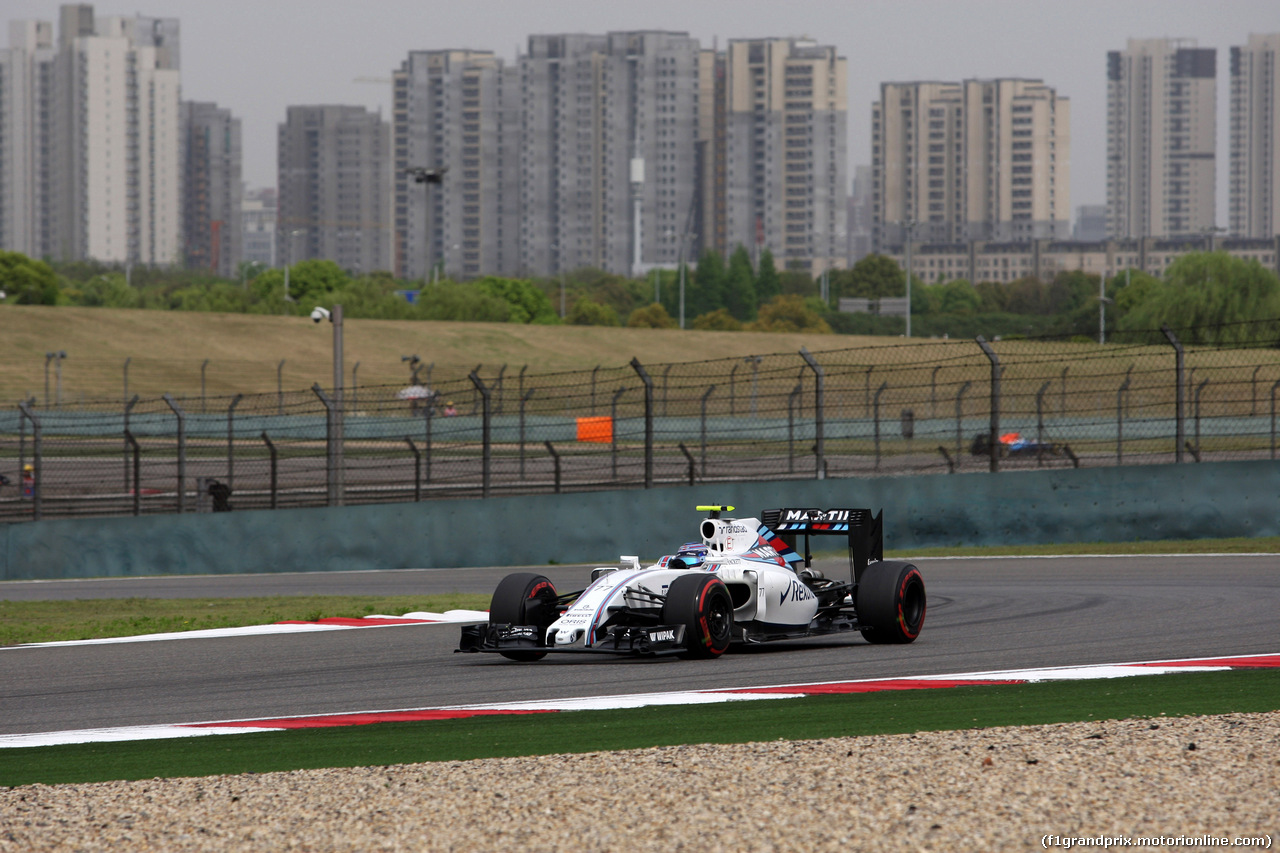 GP CINA, 15.04.2016 - Prove Libere 2, Valtteri Bottas (FIN) Williams FW38