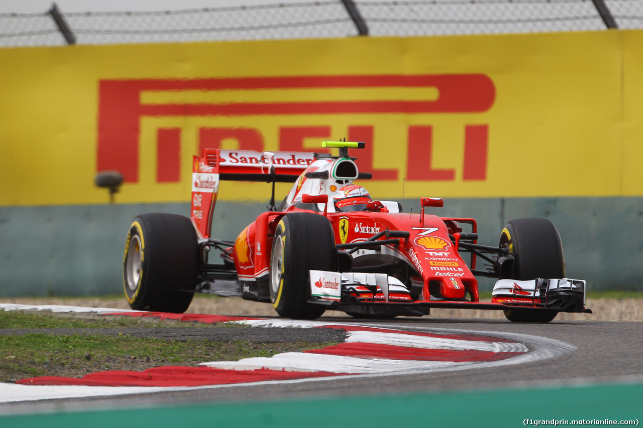 GP CINA, 15.04.2016 - Prove Libere 2, Kimi Raikkonen (FIN) Ferrari SF16-H