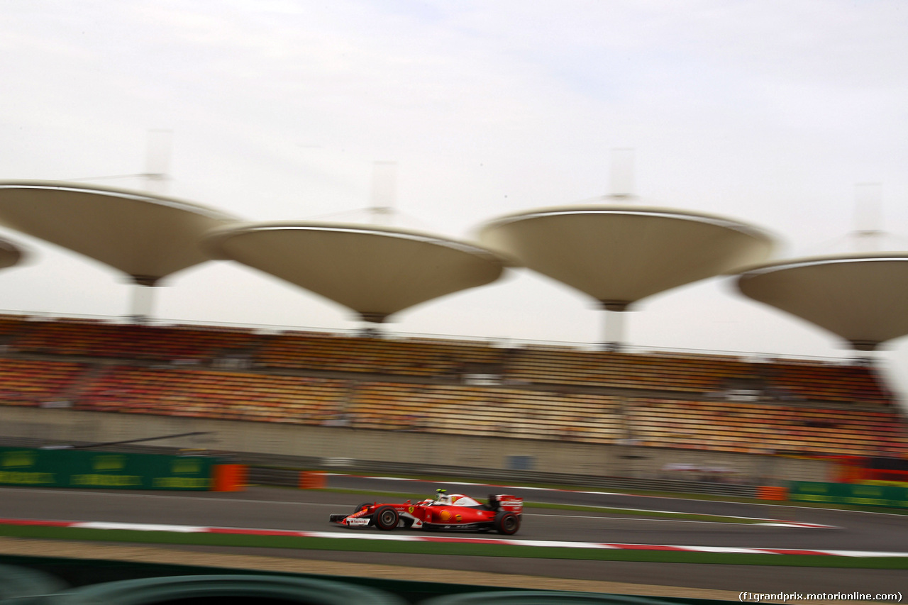 GP CINA, 15.04.2016 - Prove Libere 2, Kimi Raikkonen (FIN) Ferrari SF16-H