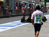 GP CINA, 15.04.2016 - Free Practice 1, Kevin Magnussen (DEN) Renault Sport F1 Team RS16 with a puncture.