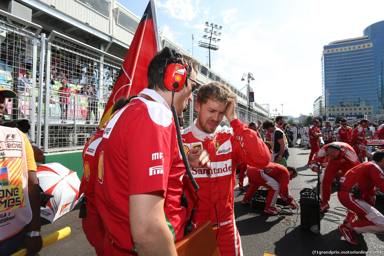 GP EUROPA, griglia: Sebastian Vettel (GER) Ferrari SF16-H