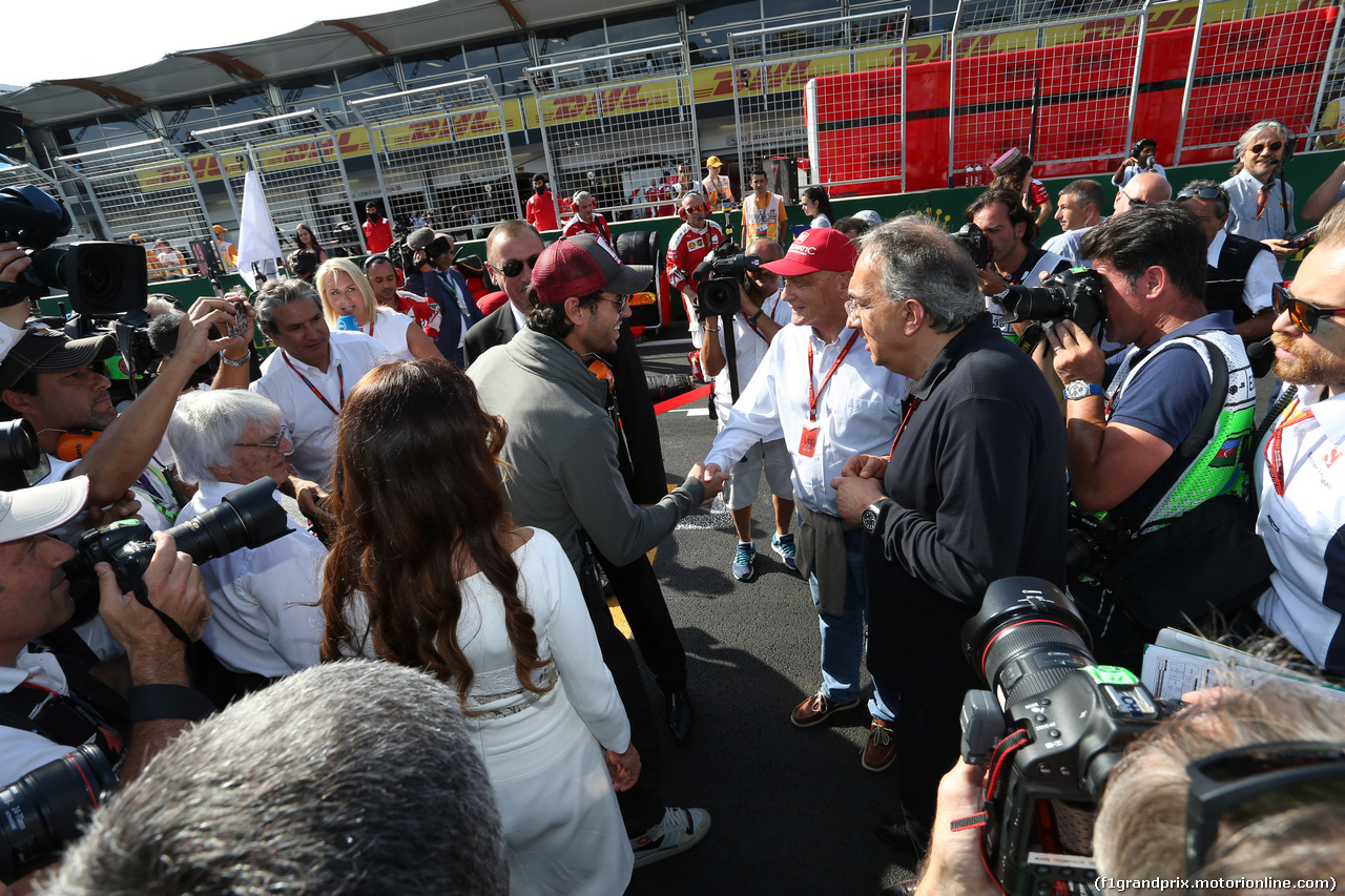 GP EUROPA, griglia: Ilham Aliev, President Republica of Azerbaijan with Enrique Iglesias singer