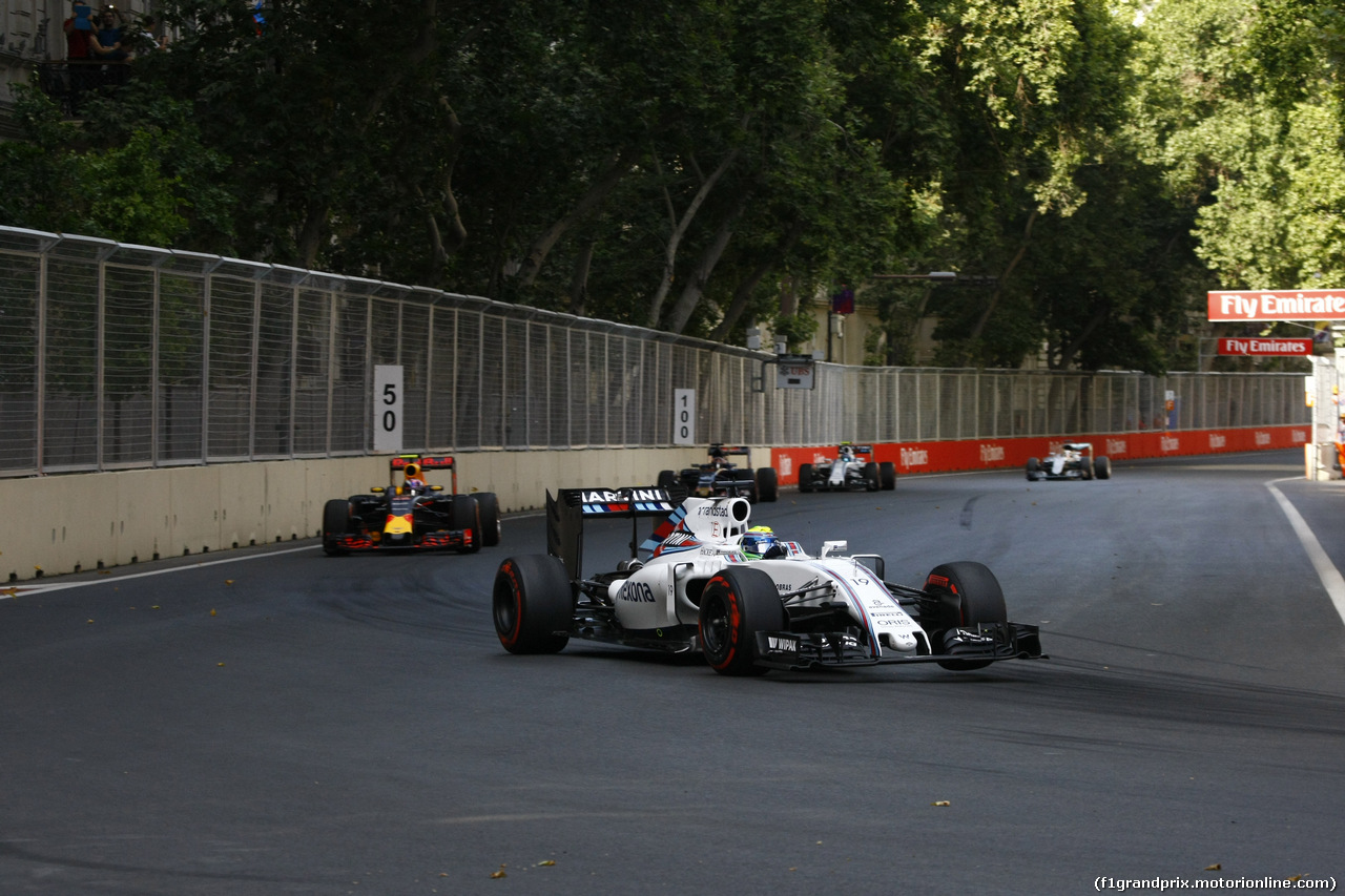 GP EUROPA, 19.06.2016 - Gara, Felipe Massa (BRA) Williams FW38