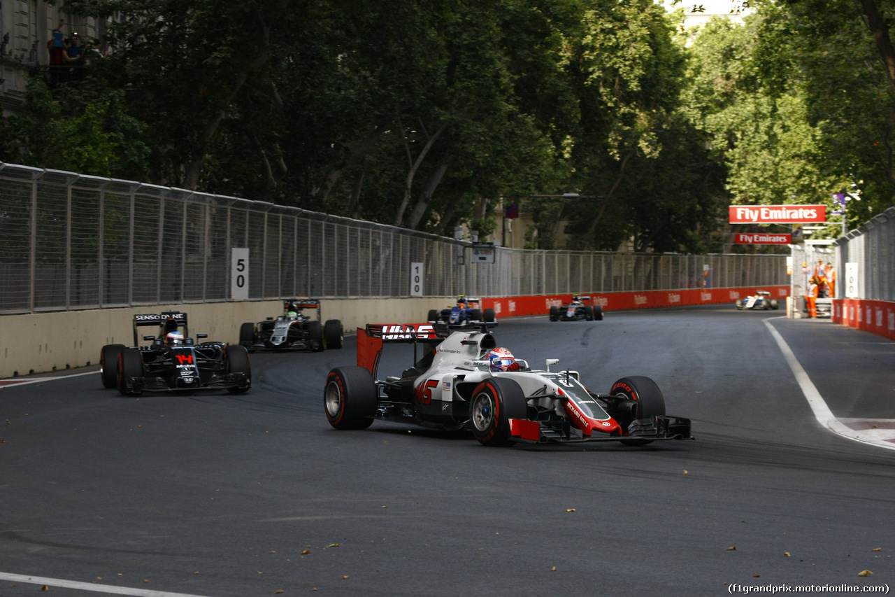 GP EUROPA, 19.06.2016 - Gara, Romain Grosjean (FRA) Haas F1 Team VF-16