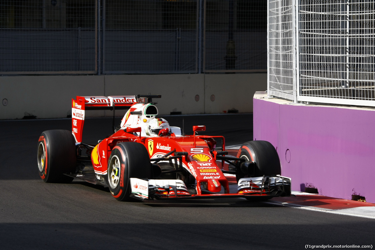 GP EUROPA, 19.06.2016 - Gara, Sebastian Vettel (GER) Ferrari SF16-H