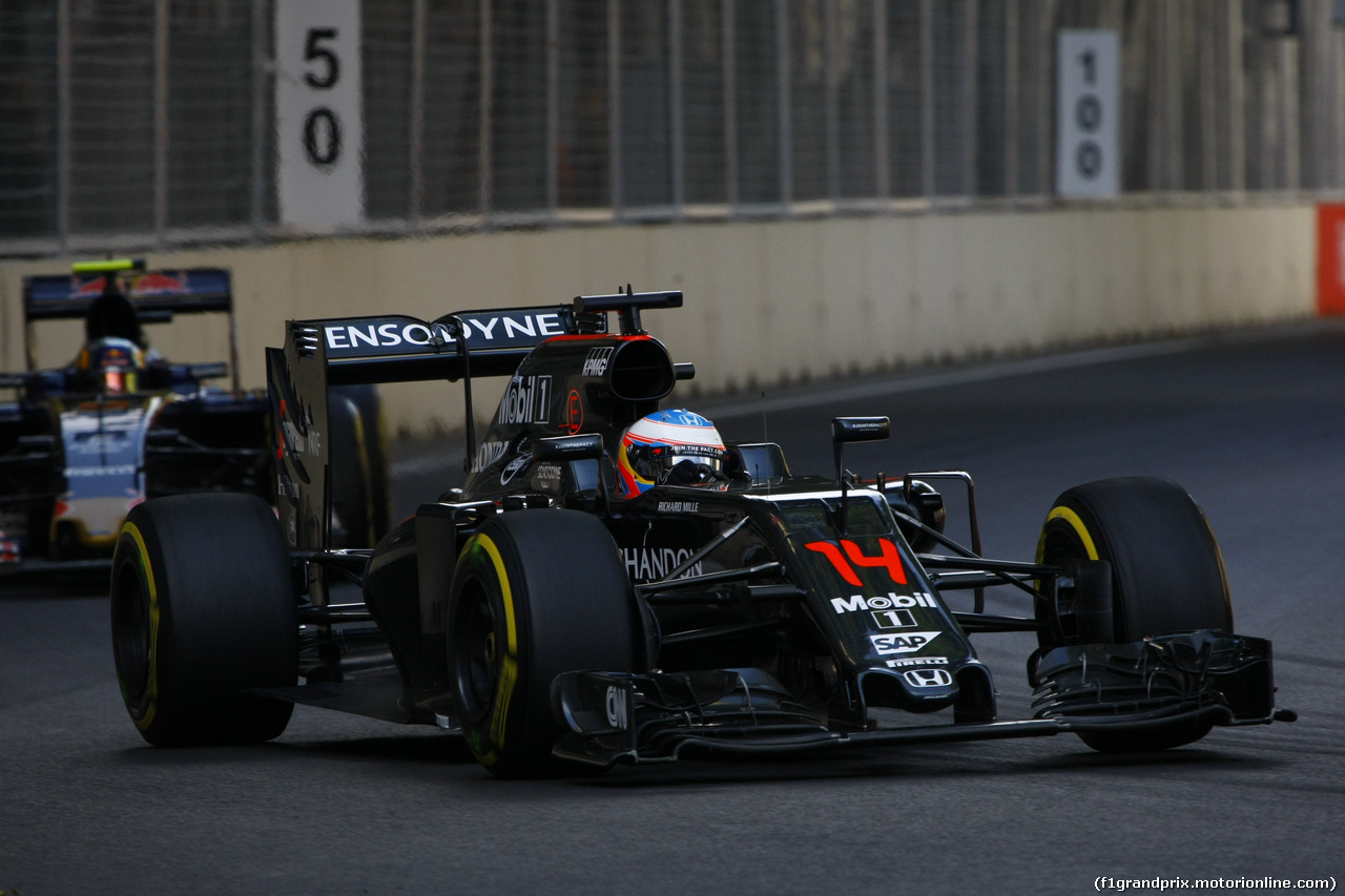 GP EUROPA, 19.06.2016 - Gara, Fernando Alonso (ESP) McLaren Honda MP4-31