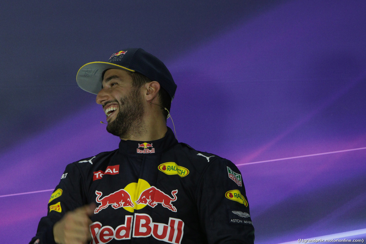 GP EUROPA, Press Conference Daniel Ricciardo (AUS) Red Bull Racing RB12
