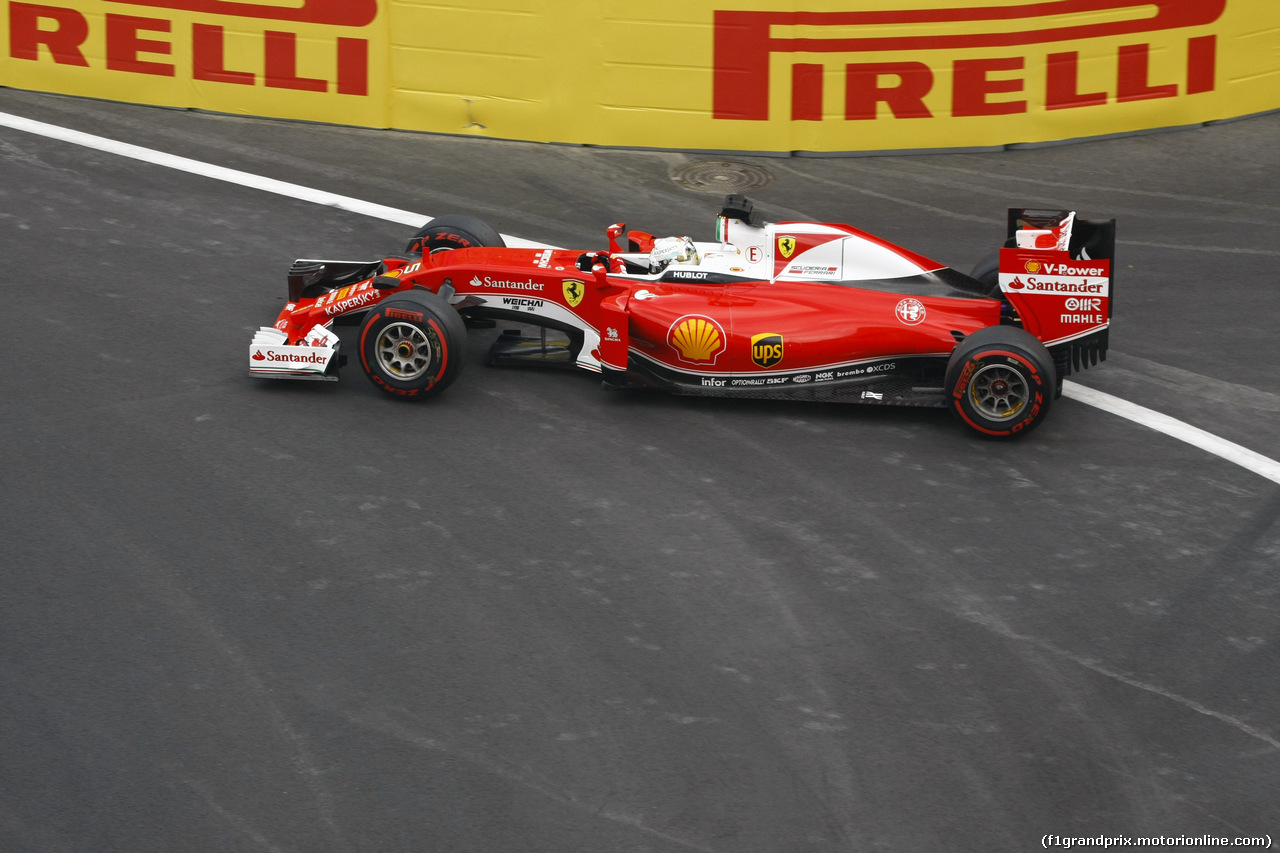 GP EUROPA, Qualifiche session, Sebastian Vettel (GER) Ferrari SF16-H