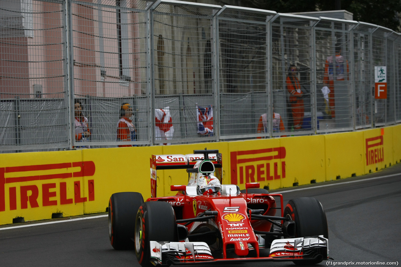 GP EUROPA, Qualifiche session, Sebastian Vettel (GER) Ferrari SF16-H
