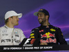 GP EUROPA, Press Conference Daniel Ricciardo (AUS) Red Bull Racing RB12 Nico Rosberg (GER) Mercedes AMG F1 W07 Hybrid