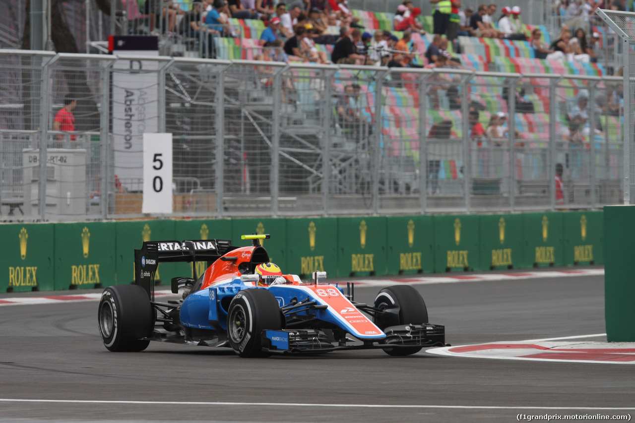 GP EUROPA, Rio Haryanto (IDN) Manor Racing MRT05