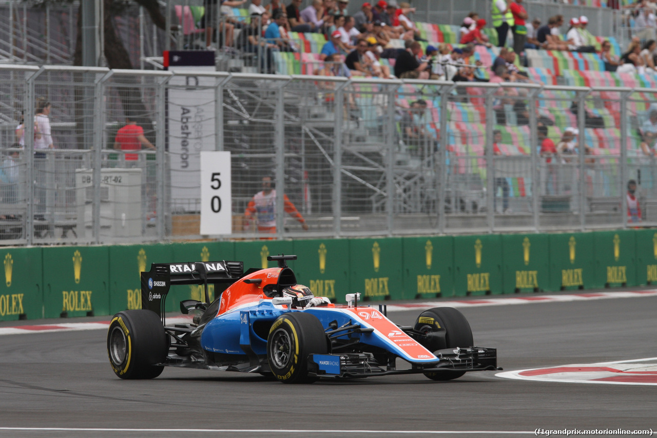 GP EUROPA, Pascal Wehrlein (GER) Manor Racing MRT05