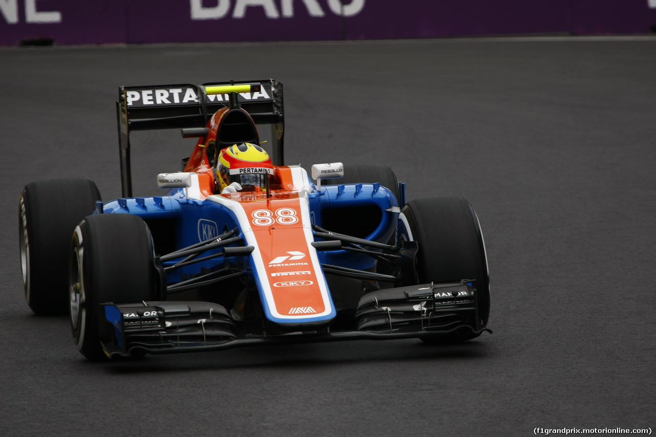 GP EUROPA, Rio Haryanto (IDN) Manor Racing MRT05