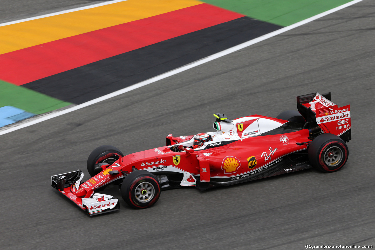 GP GERMANIA, 31.07.2016 - Gara, Kimi Raikkonen (FIN) Ferrari SF16-H