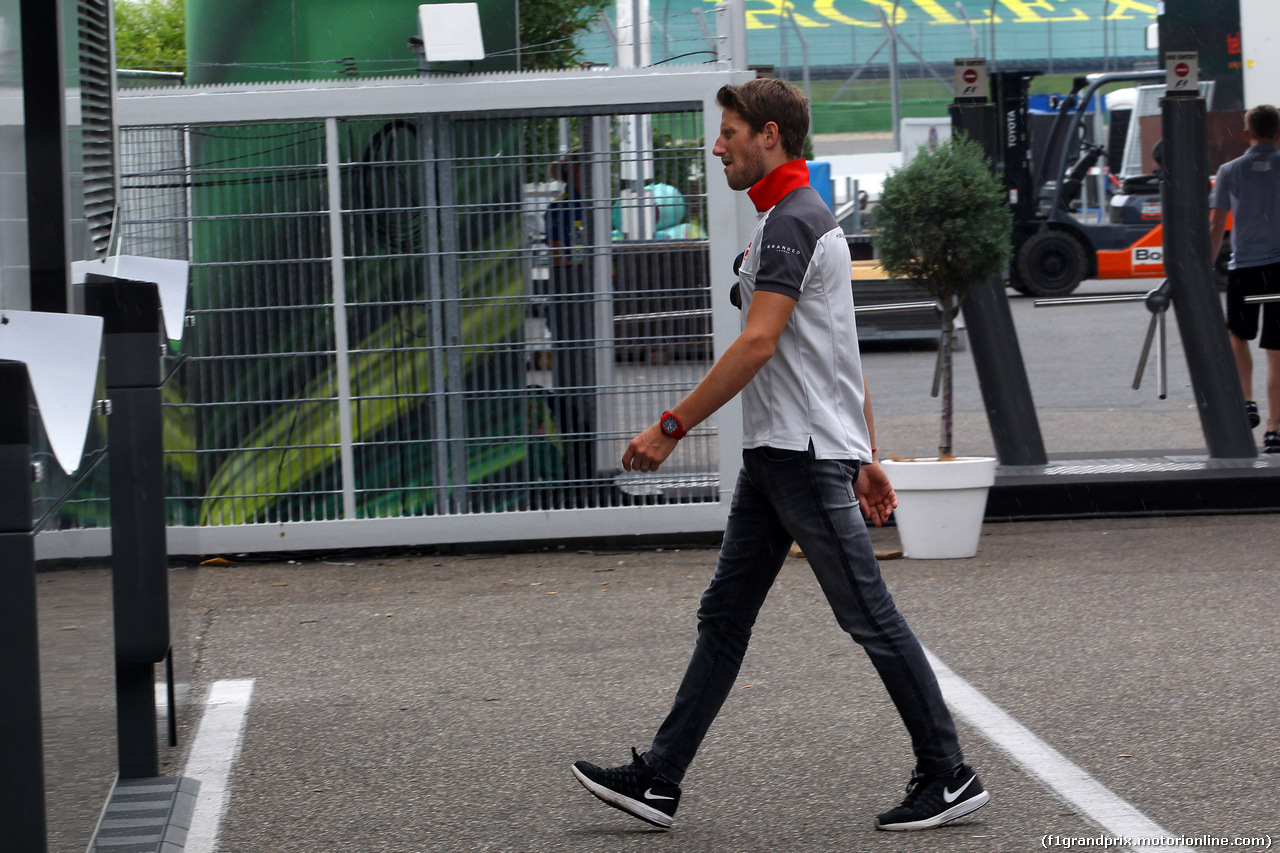 GP GERMANIA, 28.07.2016 - Romain Grosjean (FRA) Haas F1 Team VF-16