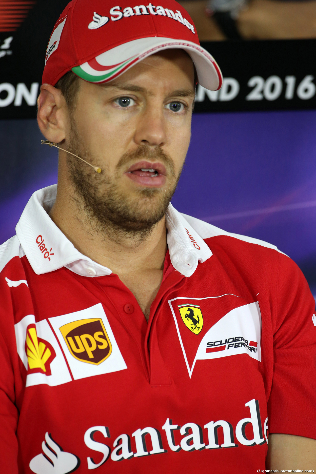 GP GERMANIA, 28.07.2016 - Conferenza Stampa, Sebastian Vettel (GER) Ferrari SF16-H
