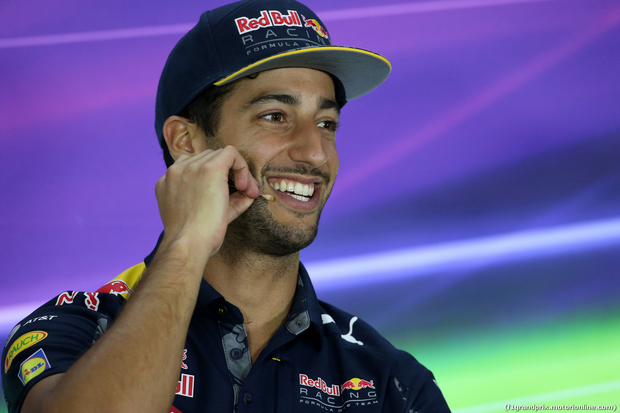 GP GERMANIA, 28.07.2016 - Conferenza Stampa, Daniel Ricciardo (AUS) Red Bull Racing RB12